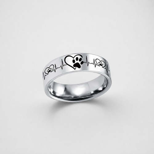 Forever In My Heart Silver Band Ring
