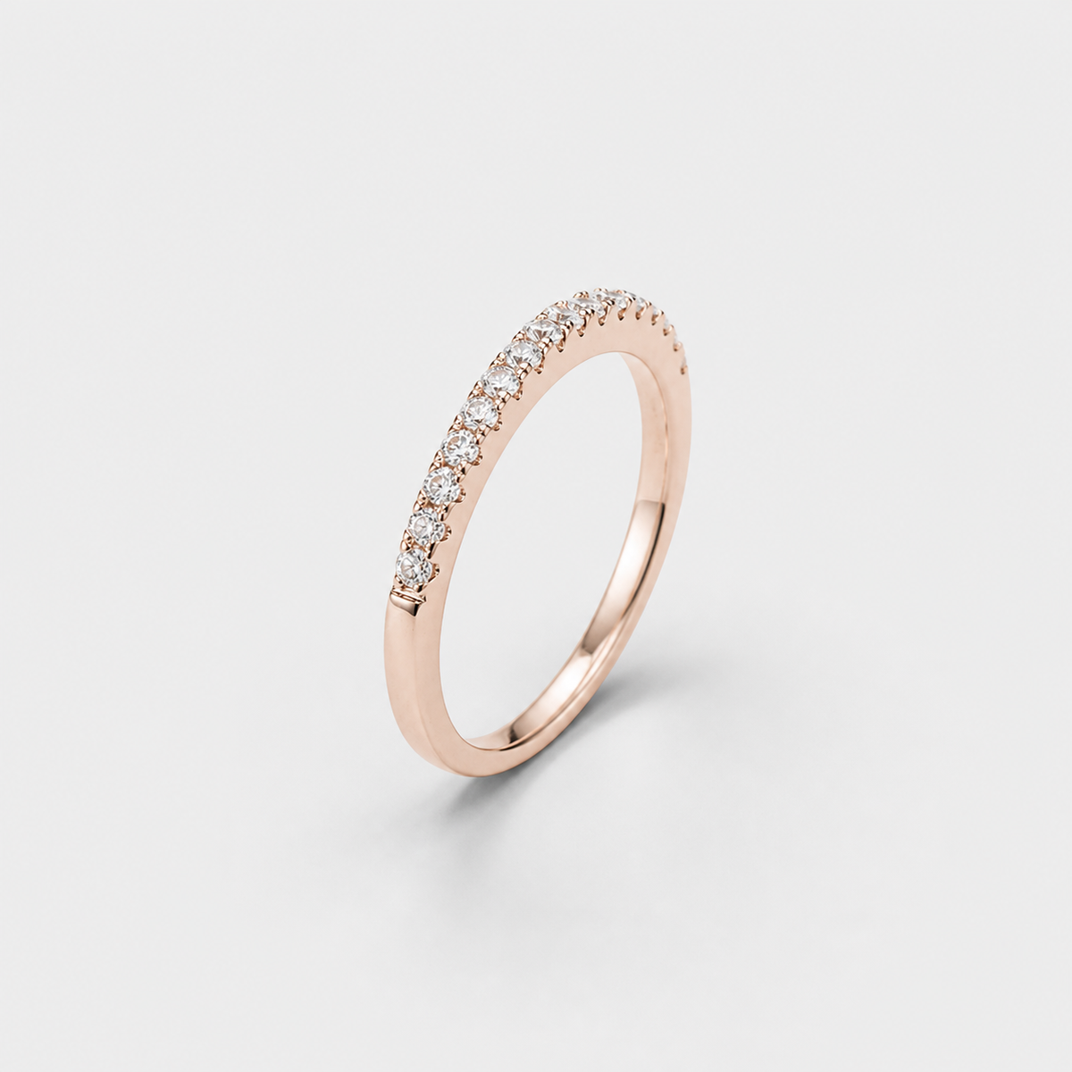 Petite Crystals Stacking Band on light gray studio background