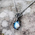 Radiant Lotus Silver Necklace