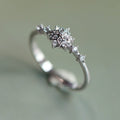 Sleek Floral Grace Ring