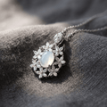 Celestial Zirconia Moonstone Necklace