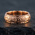 Vintage Floral Band Ring