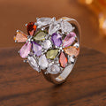 Multicolor Petal Bloom Ring