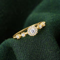 Vintage Gold Halo Ring