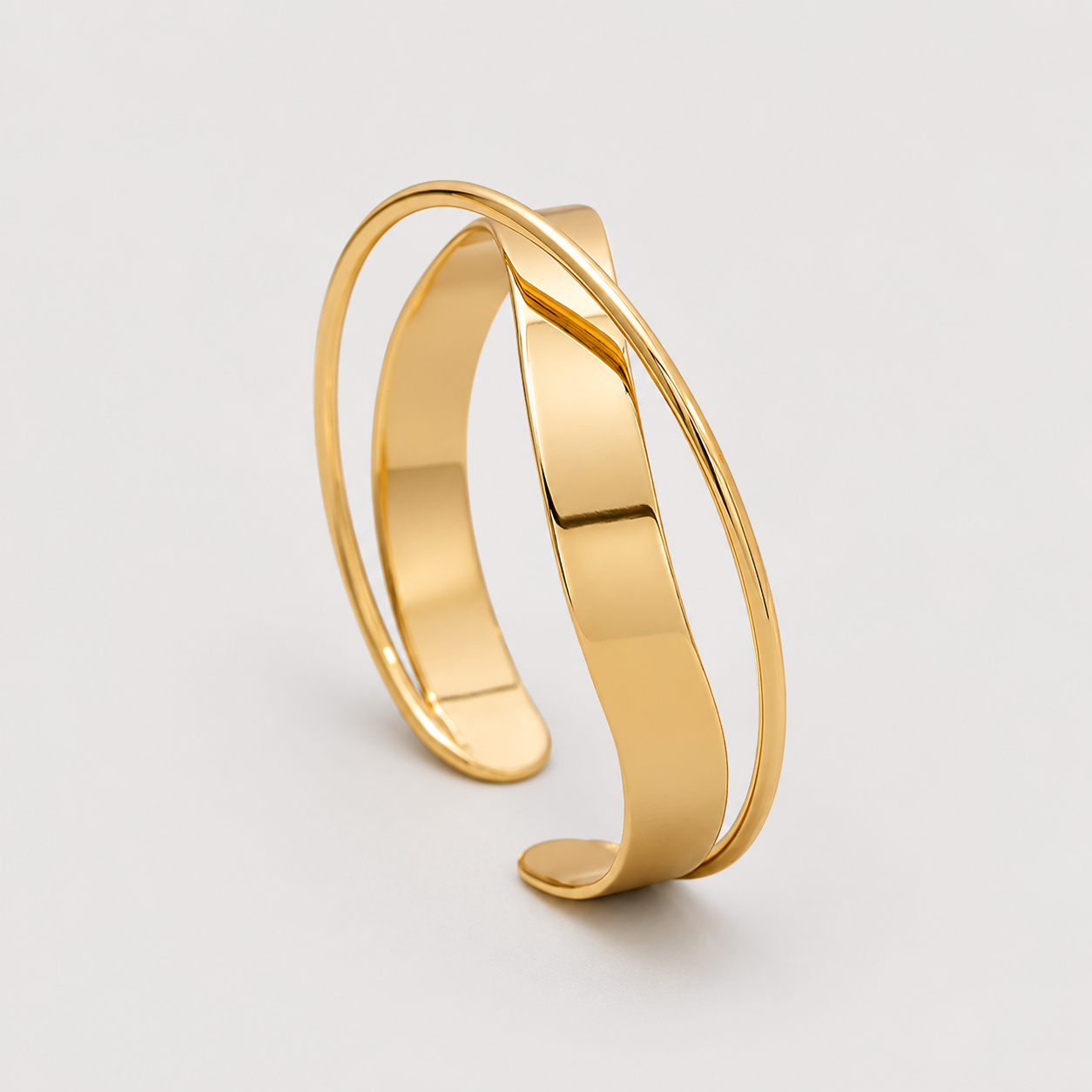 Classic Golden Open Bracelet