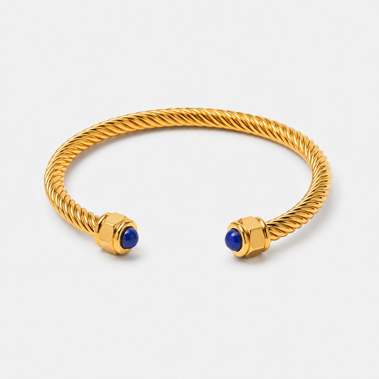 Gold Gemstone Bangle
