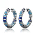 Icy Spark Hoop Earrings