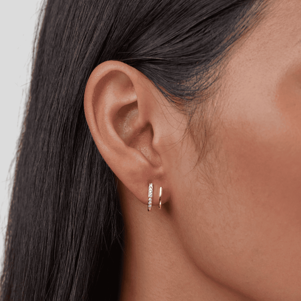 Claw Gold Crystal Earrings