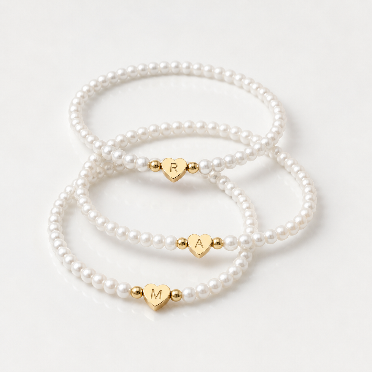 A-Z Pearl Beaded Bracelet