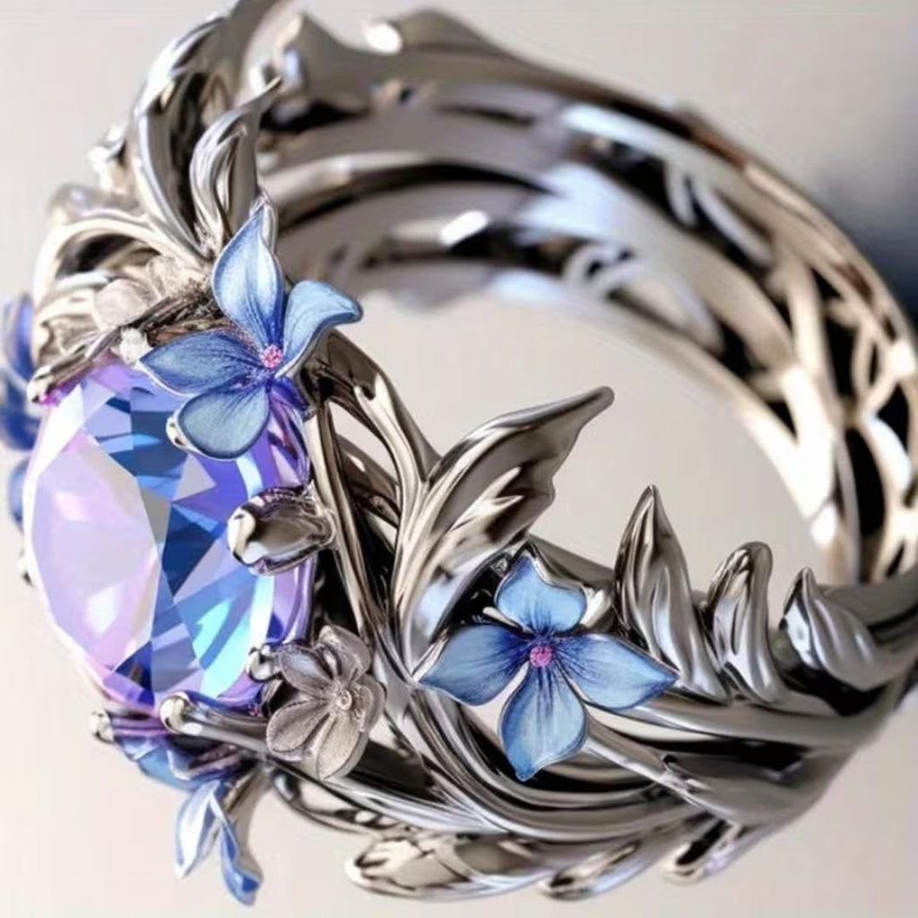 Lavender Bloom Heirloom Ring