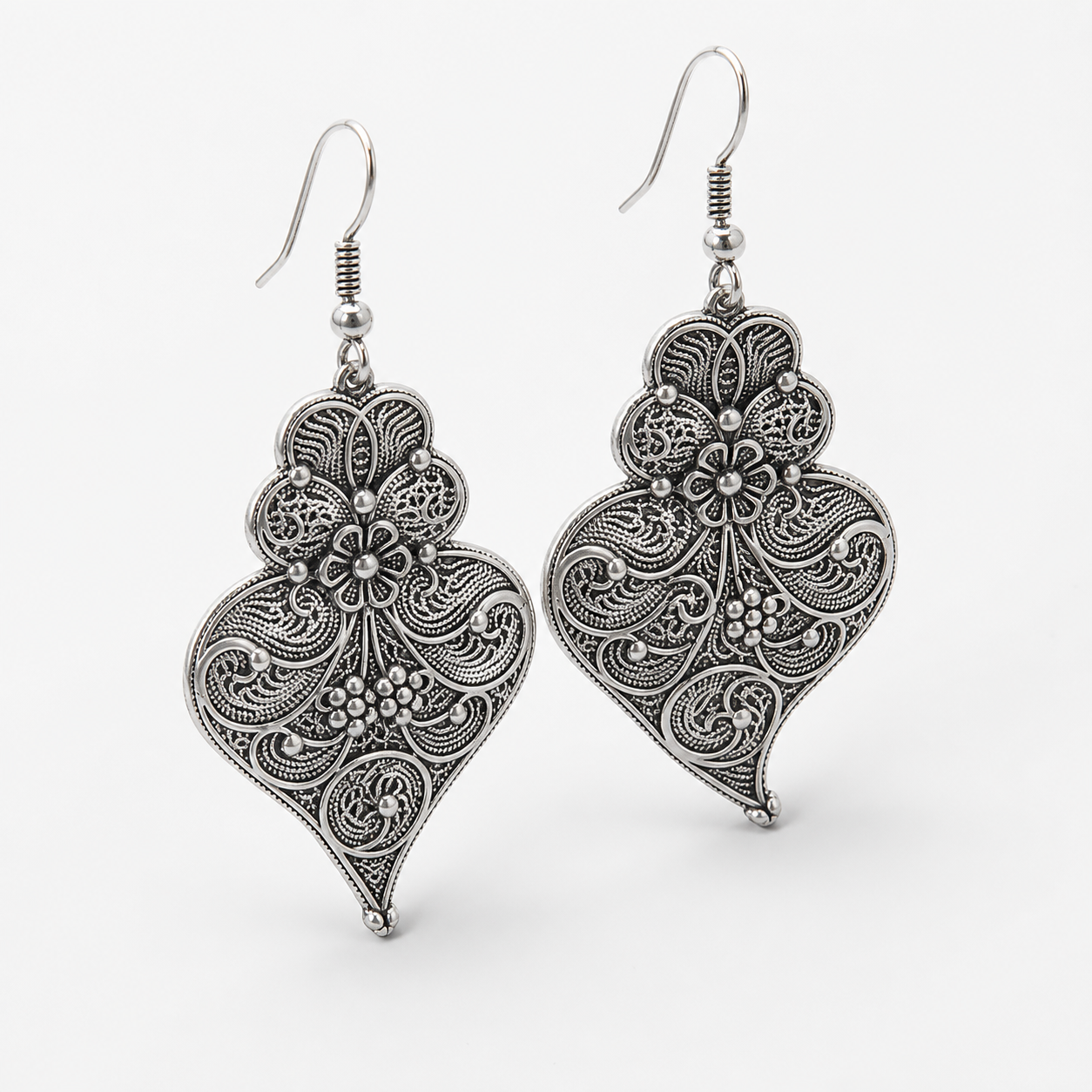 Enchanting Silver Leaf Earrings
