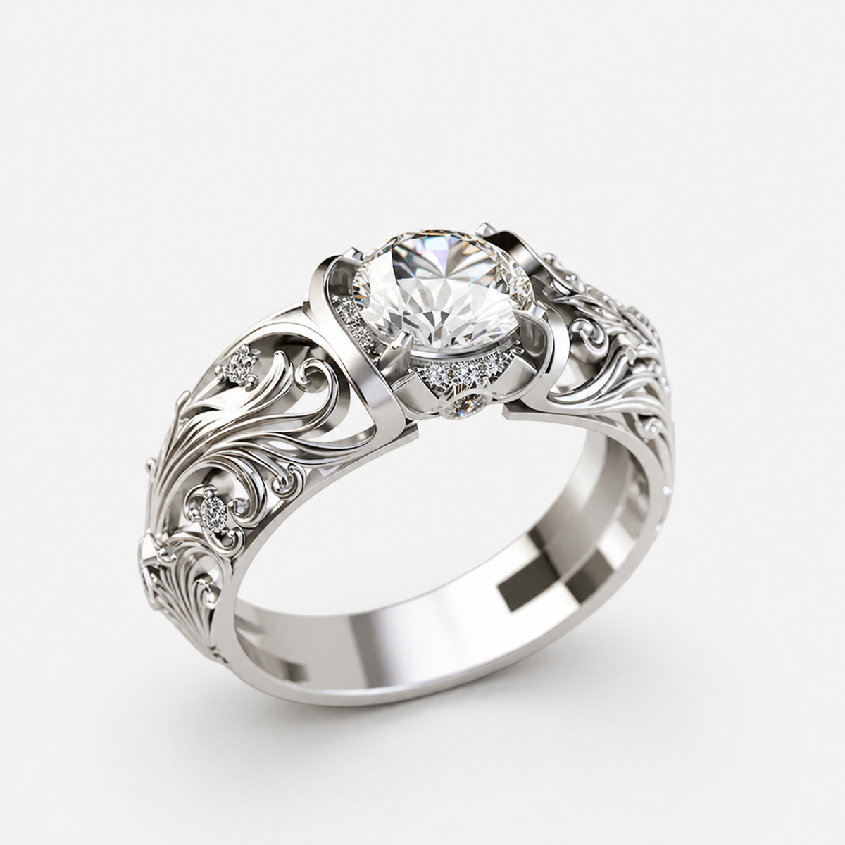 Exquisite Crystal Ring – centered product image