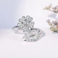 Flower Bloom Zirconia Ring