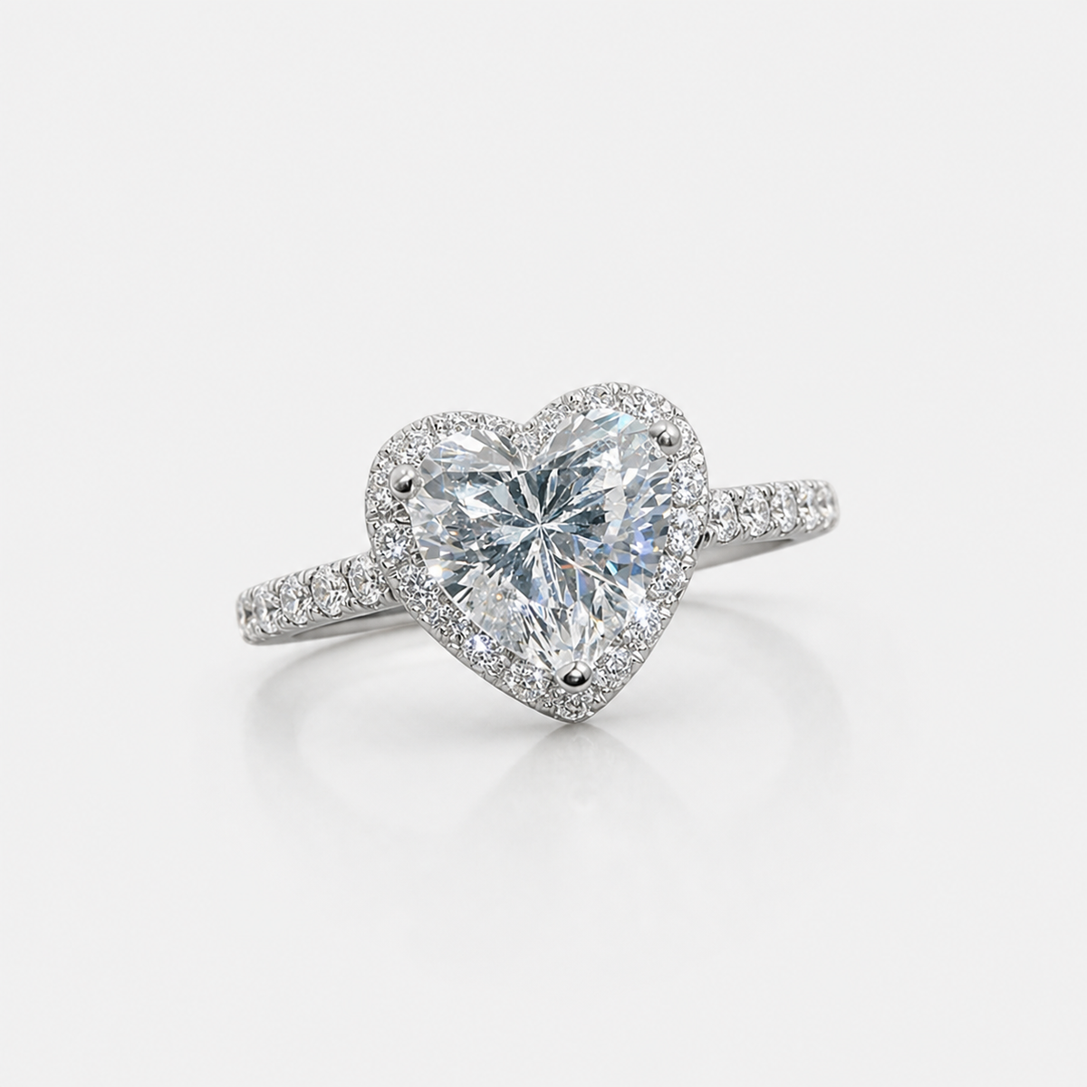 Fiona Heart Ring studio product photo