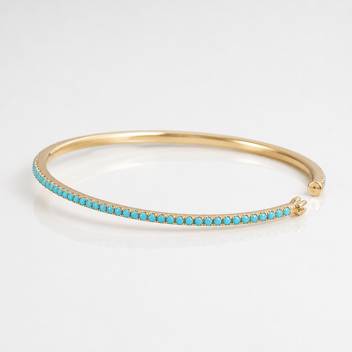 Golden Turquoise Stone Bracelet