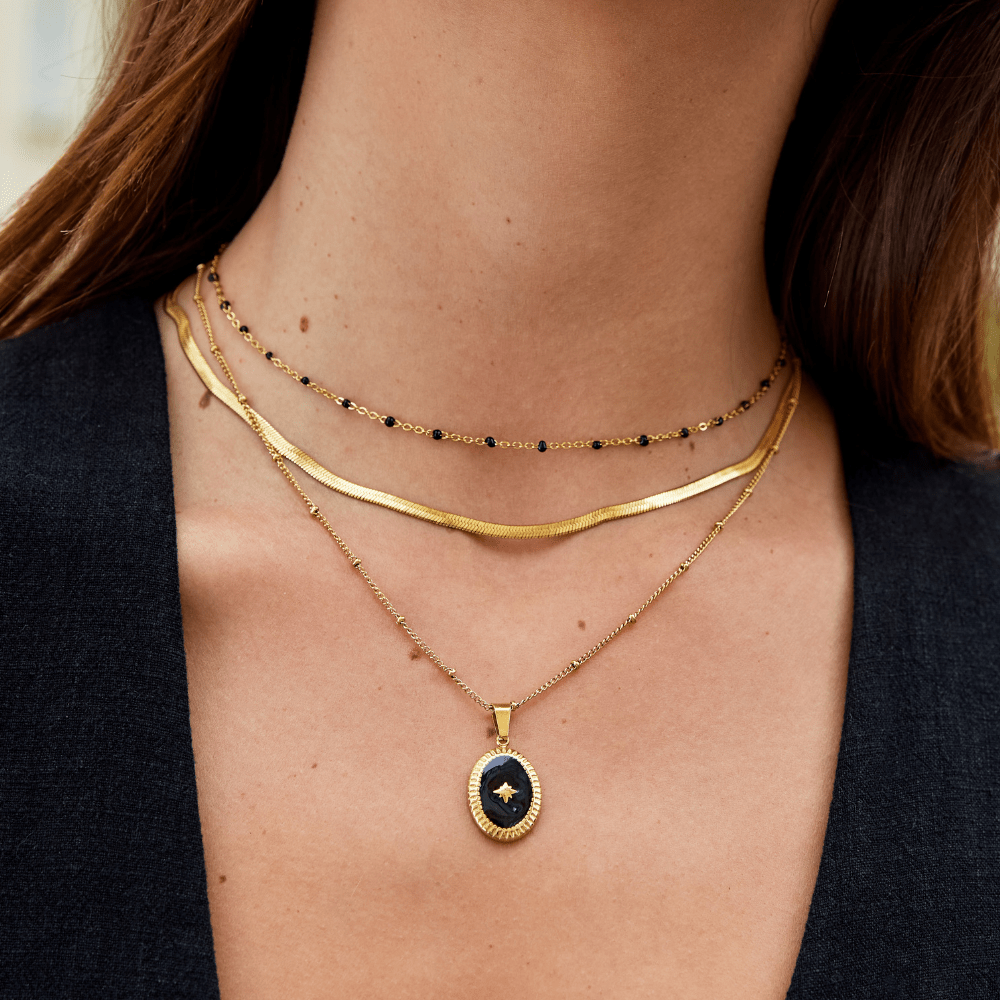 Sarya Snake Chain Gold Necklace