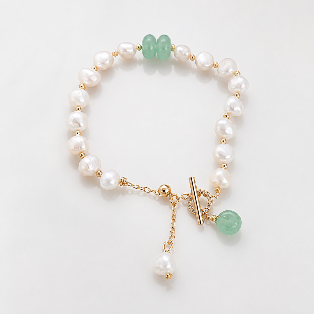 Sea Pearl Adventure Bracelet on white studio background