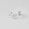 Silver Harper Layered Wrap Ring