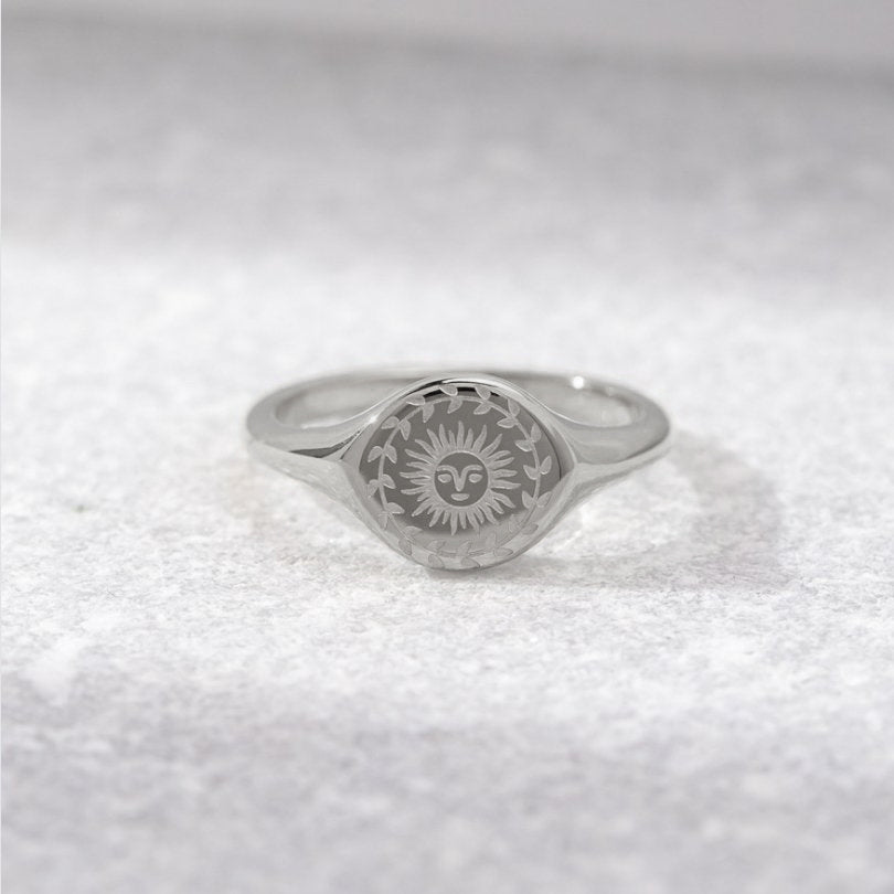 Summer Solstice Silver Ring